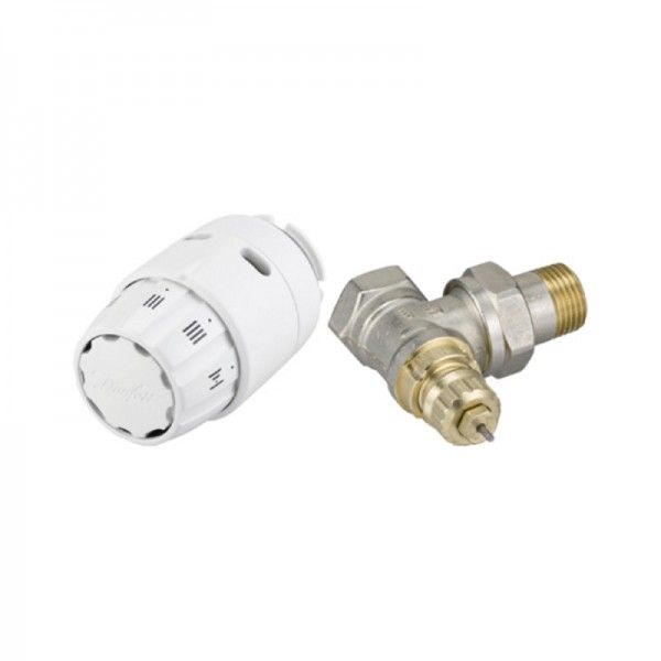 013G5143 Danfoss Комплект термостатический угловой 1/2, 2 эл., Клапан RA-FN + термостатический элемент RAS-C2