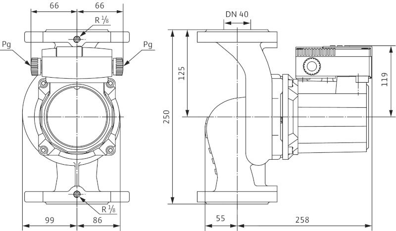 Насос циркуляційний Wilo TOP-STG 40/15 DM (2131679)