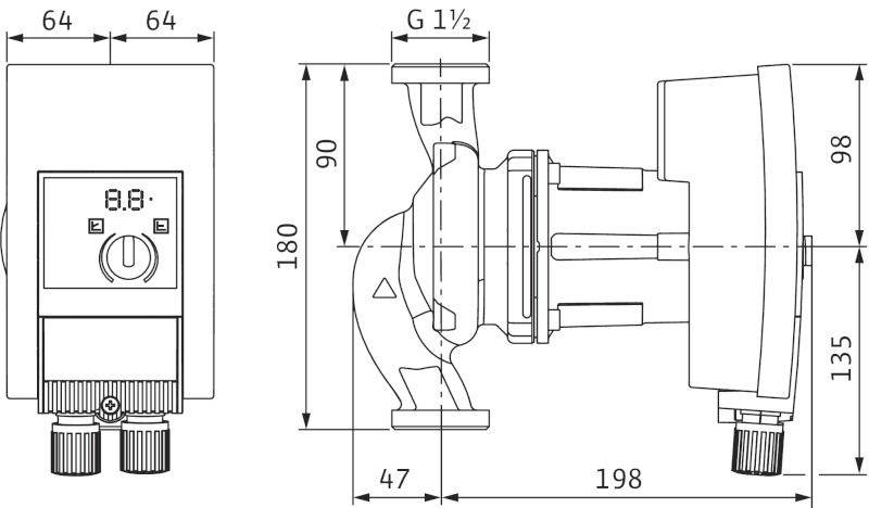 Насос циркуляційний Wilo Yonos MAXO 25/0,5-12 (2120641)