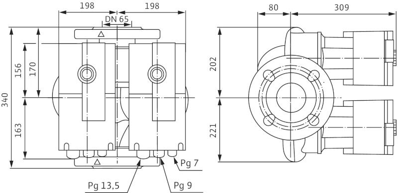 Насос циркуляційний Wilo Stratos-D 65/1-12 (2160571)