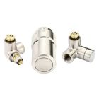 013G4132 Danfoss Комплект Комплект для правого підключення радіатора, хромований: запірний клапан RA-URX, термостатичний клапан RLV-X, термоелемент RTX