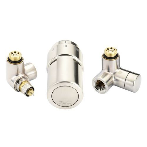 013G4132 Danfoss Комплект Комплект для правого підключення радіатора, хромований: запірний клапан RA-URX, термостатичний клапан RLV-X, термоелемент RTX