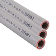 10127481 Sabi PPR Fiber PIPE полiпропiленова армована скловолокном труба 63 мм 4000 мм PN 25 90°C