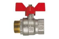 Шаровый кран Solomon 1/2` НВ красная бабочка PN 40