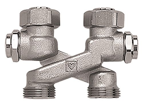 Узел нижнего подключения Herz Крестовина в форме Х 50 мм, G 3/4 (1340434)