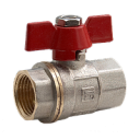 Кран кульовий FADO Classic PN40 15 1/2'' ВВ метелик (KB11)