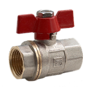 Кран кульовий FADO Classic PN40 20 3/4'' ВВ метелик (KB12)