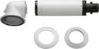Bosch AZB 916. Горизонтальный коаксиальный комплект Ф60/100 (колено 90° + удлинитель 990-1200 мм) (7736995011)