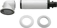 Bosch AZB 916. Горизонтальный коаксиальный комплект Ф60/100 (колено 90° + удлинитель 990-1200 мм) (7736995011)