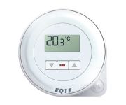 Euroster Q1E Терморег. комнатный 10А 5-45°C, ЖК экран и светодиодн. индикатор, внутрен. датчиком темп. воздуха,2 уровня темп.в сутки, питание от сети 230В.