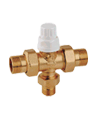 Caleffi Вентиль трёхходовой под термоголовку 1` (677060)