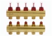 Колектор Danfoss із ротаметрами FHF-3F