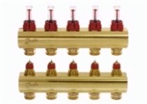 Колектор Danfoss із ротаметрами FHF-3F