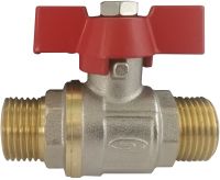Кульовий кран Solomon 1/2` ПН червоний метелик PN 40