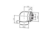 Buderus (конд.) AZB 607/1 Коаксіальне відведення 90°, Ф 80/125 мм (7719002766)