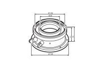 Buderus (конд.) AZB 931 / Адаптер для подключения коаксиальных дымоходов Ф 80/125 мм к котлам с подключением Ф 80/125 мм (7716780184)