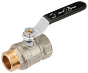 Кульовий кран General Fittings 1/2` НВ ручка сталева (7S00L2N040400A)