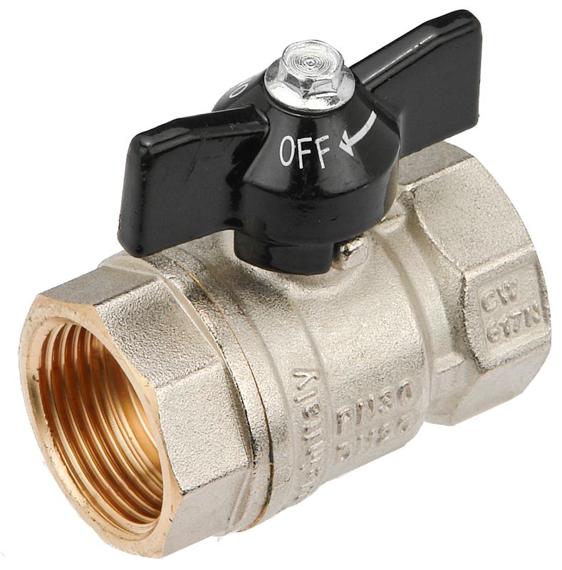 Кульовий кран General Fittings 1/2` ВВ метелик (7S00M1N040400A)