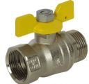 Газовий кульовий кран ARCO MINO Chrome 1/2` НВ метелик (M1128CR)
