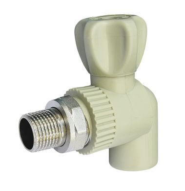 VS Plast Поліпропіленовий радіаторний кран кутовий ф20x1/2"