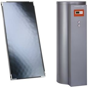 Сонячний колектор Vitosol 100-F з циркуляційним насосом, регулятором Vitosolic 100 SD1 та бойлером Vitocell 100-U тип CVUA