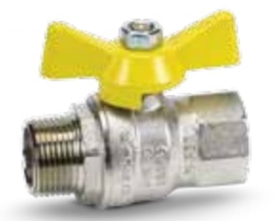79550004 Кран газовий кульовий MISSUORI GAS 1/2 `ВН `метелик` BONOMI