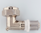 Прес-перехідник кутовий з накидною гайкою та конусом Herz 16x2 G 3/4