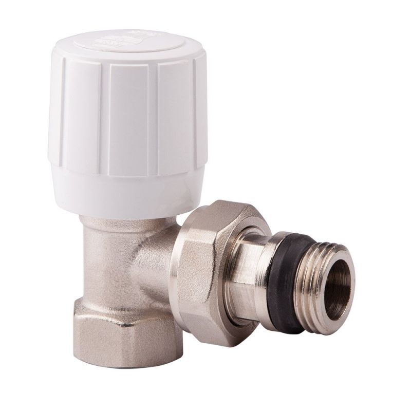 974 Кран радіаторний ICMA Термо з ручкою, кутовий ВН 1/2'' М28х1,5