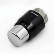 Термостатична головка Honeywell T4321 Чорний/хром, версія `ЛЮКС` М30Х1.5 (налаштування 7 ... 27 C)