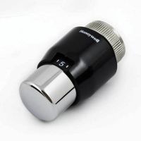 Термостатическая головка Honeywell T4321 Черный/хром, версия `ЛЮКС` М30Х1.5 (настройка 7 ... 27 C)