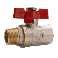 Кран шаровый FADO Classic PN40 25 1'' НВ бабочка (KN13)