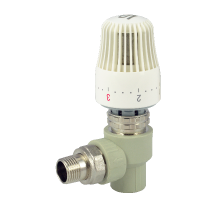 FADO PPR Кран радиаторный с термоголовкой угловой FADO 20x1/2` (PKT02)