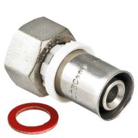 Valtec VTm.222 Пресс муфта с накидной гайкой 16 х 1/2"