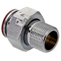 VTr.611.N.0005 Штуцер с накидной гайкой, для счетчика 3/4` НИКЕЛЬ Valtec