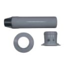 Bosch AZ 395. Горизонтальний коаксіальний димохід 365 мм з адаптером підключення до котла Ф60/100 без коліна (7736995083)
