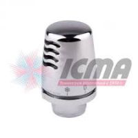 1099 ICMA Термостатическая головка М28х1,5 жидкостная хром (настройка 7 ... 28 C) (821100AC20)