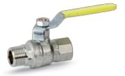 79550108 Кран газовий кульовий MISSUORI GAS 1` ВН сталева ручка BONOMI