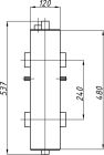 Termojet 1 1/2" НР Гидрострелка ГС-27 в изоляции