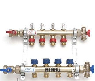 REHAU розподільний колектор HKV-D 02 з витратомірами, виходи 2 ( 240021004 )