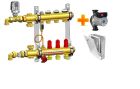 Колектор Herz підлоги Compactfloor Light зборі з насосом Wilo Star-RS 25/6-130 5-ходів. + Шафа колекторна + євроконуса
