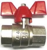 Шаровый кран Solomon 1/2` ВВ красная бабочка PN 40