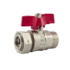 Кран кульовий FADO з накидною гайкою PN40 25 1` метелик (KG03)
