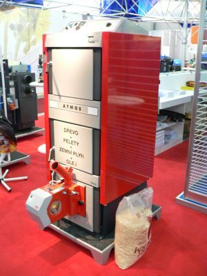 Пелетний котел Atmos DC 32 SP(L) без пальника, шнека, бункера