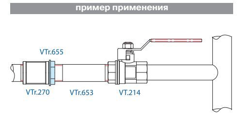 VTr.655.N.0008 Контргайка НІКЕЛЬ 1 1/2 R Valtec