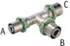 Comap SkinPress Трійник редукц.прес.26-20-20