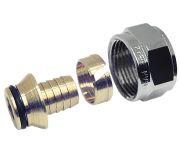 KAN-therm З'єднувач конусний (з нікельованою гайкою) для труб PE-RT та PE-Xc 12x2 G1/2` (9012.91)