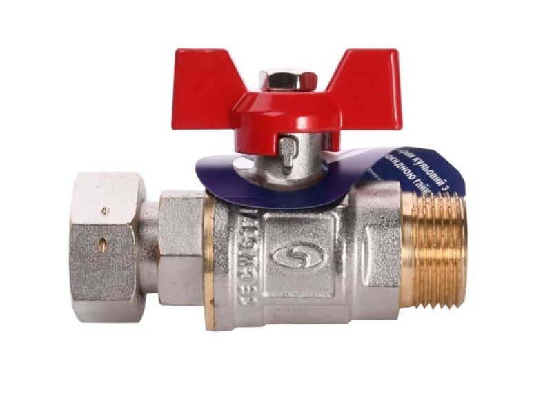 Кран кульовий прямий з накидною гайкою SOLOMON 3/4" ЗВ PN40 160406