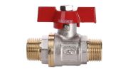 Шаровый кран Solomon 1/2" НН красная бабочка PN400 B1420