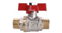 Шаровый кран Solomon 1/2" НН красная бабочка PN400 B1420