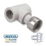 Wavin Ekoplastik Поліпропіленовий трійник-перехід з НГ 32x1 Rx32